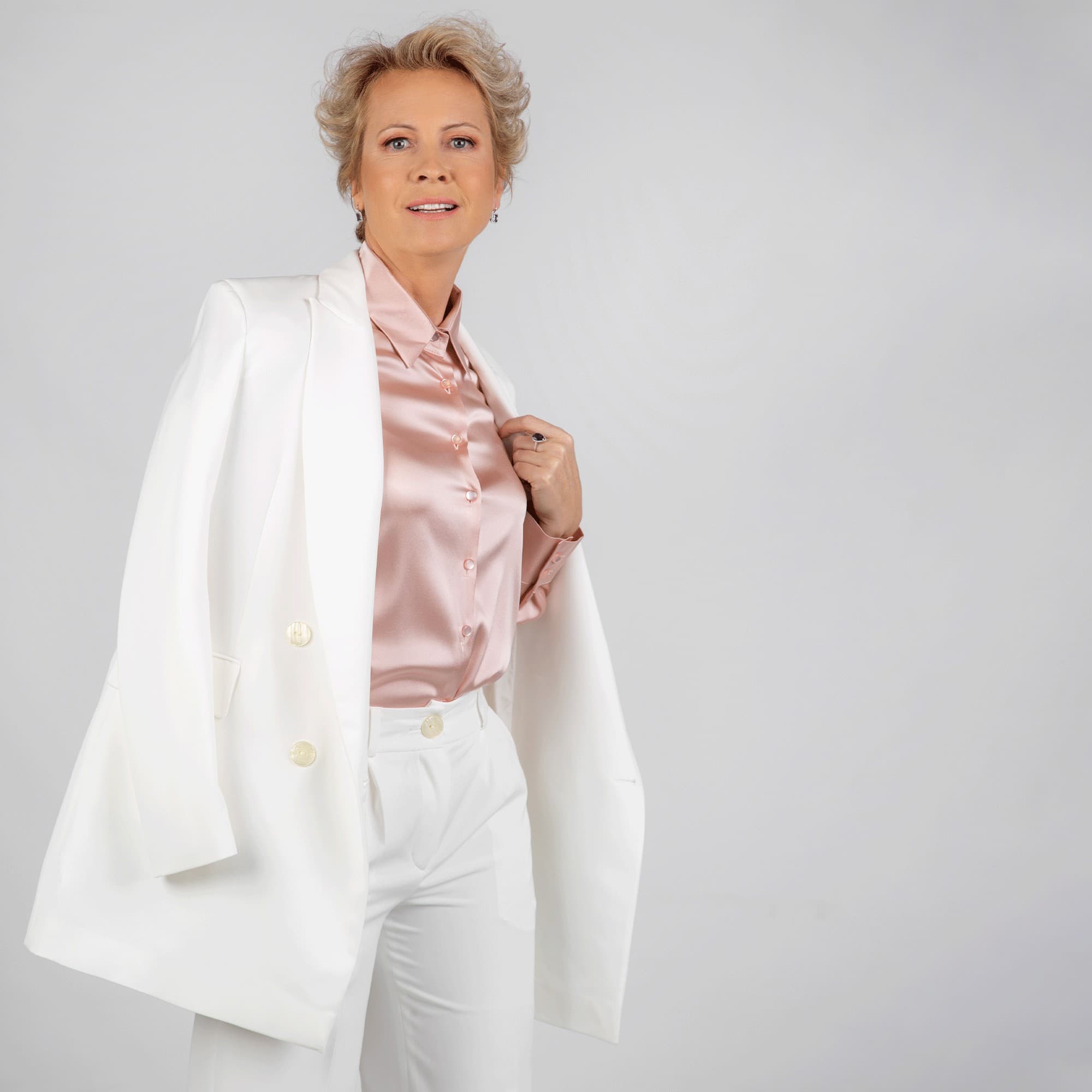 Mandarin Silk Blouse 4